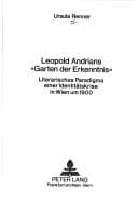 Tapa de Leopold Andrians "Garten der Erkenntnis"