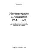 Tapa de Massenbewegungen in Niedersachsen, 1906-1920