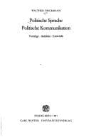 Tapa de Politische Sprache, politische Kommunikation