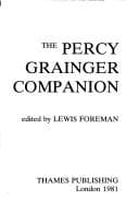 Tapa de The Percy Grainger companion