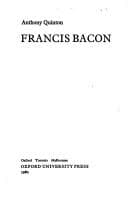 Tapa de Francis Bacon