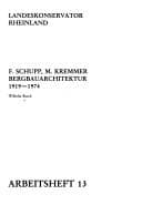 Tapa de F. Schupp, M. Kremmer, Bergbauarchitektur, 1919-1974