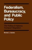 Tapa de Federalism, bureaucracy, and public policy