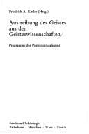 Tapa de Austreibung des Geistes aus den Geisteswissenschaften