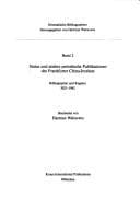 Tapa de Sinica und andere periodische Publikationen des Frankfurter China-Instituts