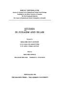 Tapa de Studies in Judaism and Islam
