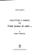 Tapa de Strutture e lessico nei Veinte poemas de amor-- di Pablo Neruda