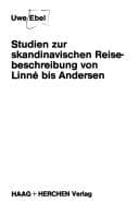 Tapa de Studien zur skandinavischen Reisebeschreibung von Linné bis Andersen