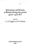 Tapa de Astronomy and society in Britain during the period 4000-1500 B.C.