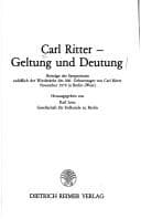 Tapa de Carl Ritter, Geltung und Deutung