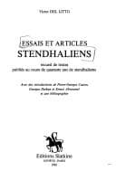 Tapa de Essais et articles stendhaliens