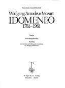 Tapa de Wolfgang Amadeus Mozart, Idomeneo: 1781-1981 : Essays, Forschungsberichte, Katalog mit der Rede zur Eröffnung der Ausstellung von Wolfgang ... Bayerische Staatsbibliothek) (German Edition)