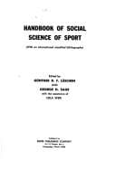 Tapa de Handbook of social science of sport