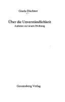 Tapa de Über die Unverständlichkeit