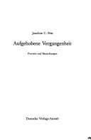 Tapa de Aufgehobene Vergangenheit