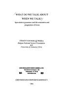 Tapa de What do we talk about when we talk?