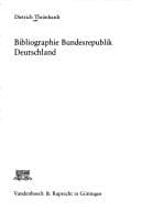 Tapa de Bibliographie Bundesrepublik Deutschland
