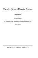 Tapa de Theodor Storm-Theodor Fontane, Briefwechsel