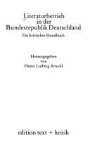 Tapa de Literaturbetrieb in der Bundesrepublik Deutschland