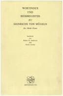 Tapa de Wortindex und Reimregister zu Heinrichs von Mügeln Der Meide Kranz