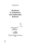 Tapa de Kranksein in "primitiven" und traditionalen Kulturen
