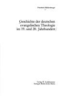 Tapa de Geschichte der deutschen evangelischen Theologie im 19. und 20. Jahrhundert
