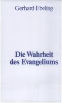 Tapa de Die Wahrheit des Evangeliums