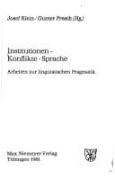 Tapa de Institutionen, Konflikte, Sprache