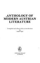 Tapa de Anthology of modern Austrian literature