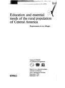 Tapa de Education and essential needs of the rural population of Central America