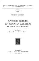 Tapa de Appunti inediti su Renato Cartesio