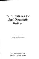 Tapa de W. B. Yeats and the anti-democratic tradition