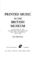 Tapa de Printed music in the British Museum