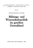 Tapa de Bildungs- und Wissenschaftspolitik im geteilten Deutschland