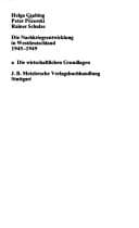 Tapa de Die Nachkriegsentwicklung in Westdeutschland, 1945-1949