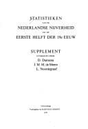 Tapa de Statistieken van de Nederlandse nijverheid uit de eerste helft der 19e eeuw