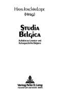 Tapa de Studia Belgica