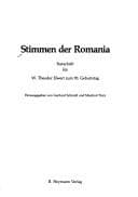 Tapa de Stimmen der Romania