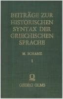 Tapa de Beiträge zur historischen Syntax der griechischen Sprache