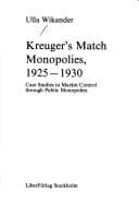 Tapa de Kreuger's match monopolies, 1925-1930