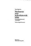 Tapa de Stednavne som kulturhistorisk kilde