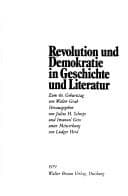 Tapa de Revolution und Demokratie in Geschichte und Literatur: Zum 60. Geburtstag von Walter Grab (Duisburger Hochschulbeiträge) (German Edition)