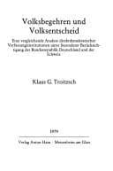 Tapa de Volksbegehren und Volksentscheid