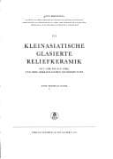 Tapa de Kleinasiatische glasierte Reliefkeramik, (50 v. Chr. bis 50 n. Chr.) und ihre oberitalienischen Nachahmungen