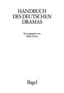 Tapa de Handbuch des deutschen Dramas (German Edition)