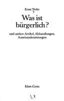 Tapa de Was ist bürgerlich?