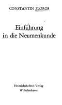 Tapa de Einführung in die Neumenkunde