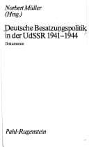 Tapa de Deutsche Besatzungspolitik in der UdSSR 1941-1944