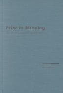 Tapa de Prior to meaning