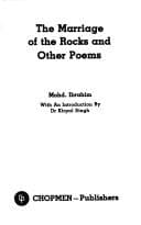 Tapa de The marriage of the rocks and other poems